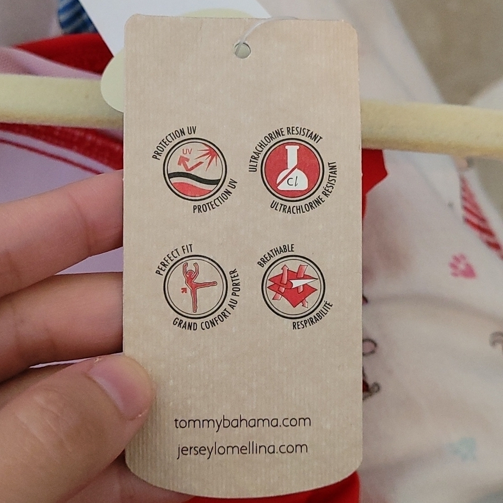 NWT Tommy Bahama Red Tankini Top - Picture 8 of 11